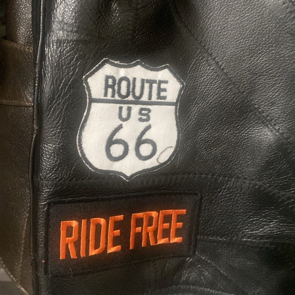 Diamond Plate Buffalo Leather Motorcycle Vest Mens US 2XL - Picture 8 of 8